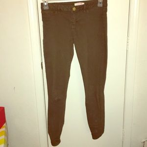 Olive Green Skinny Pants
